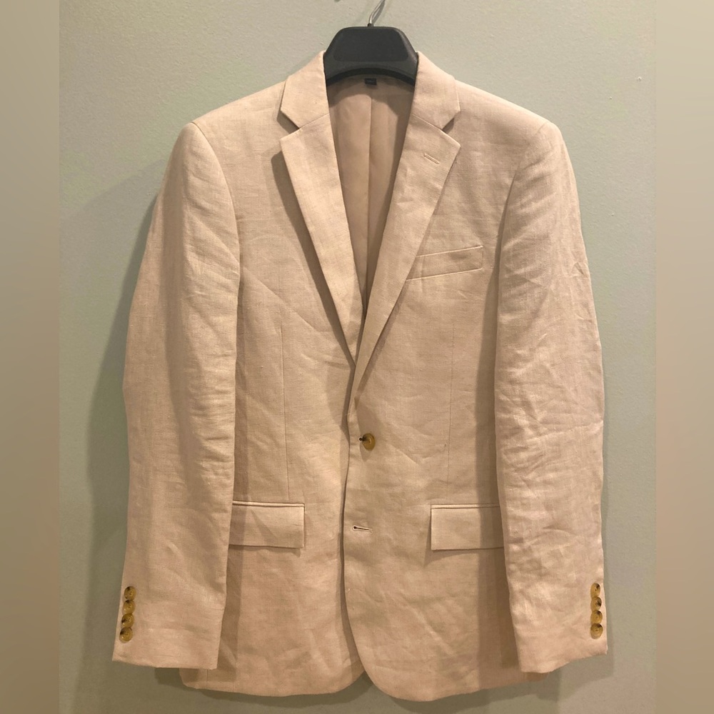 J. Crew Factory slim Thompson linen suit jacket
